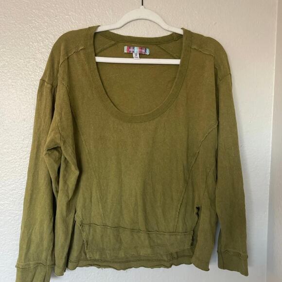 Urban Outfitters Scoop Neck Long Sleeve Top - Picture 1 of 4